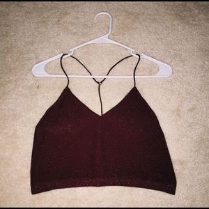 garnet crop top